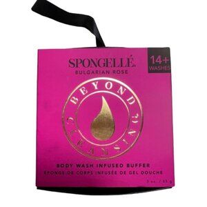 Spongelle Bulgarian Rose Body Wash Infused Buffers Exfoliate NIB